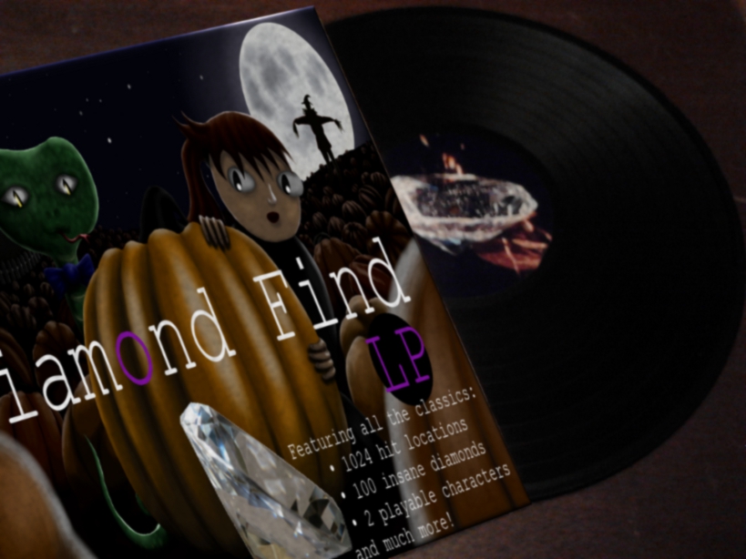 A rare vinyl pressing of Diamond Find.